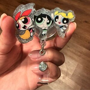 Powerpuff Girls Glitter Badge Reel